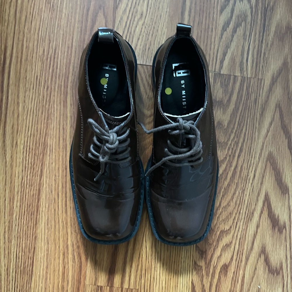 Miista square toe loafer - brown, size 34